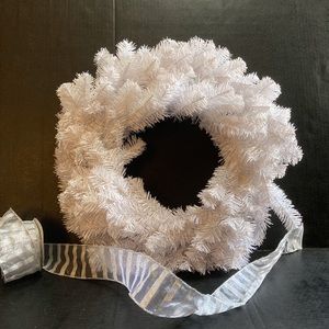 White Holiday Wreath